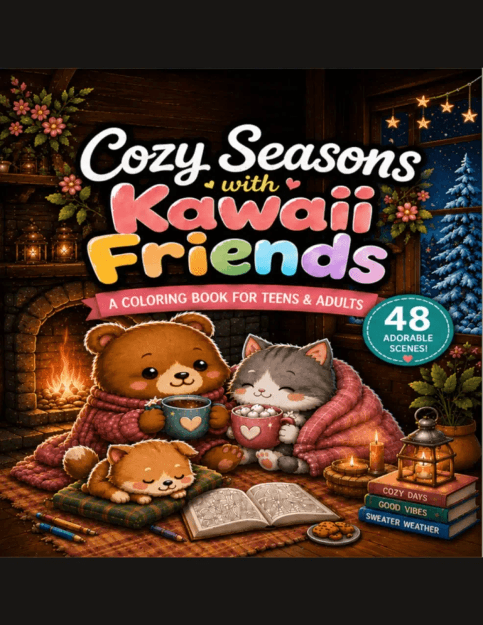 Cozy Seasons with Kawaii Friends cover