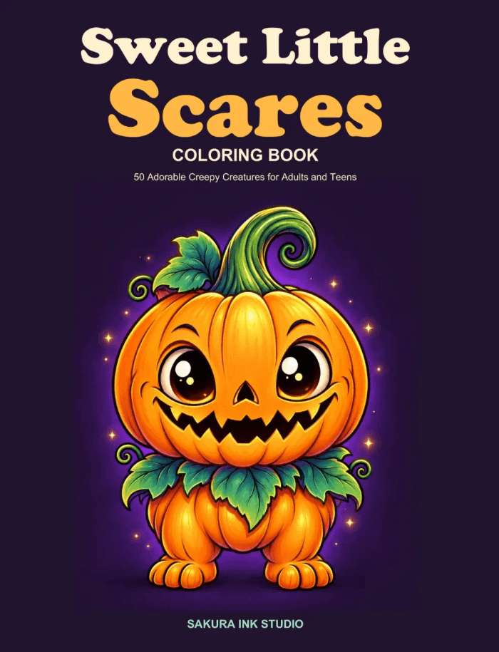 Sweet Little Scares Coloring Book cover